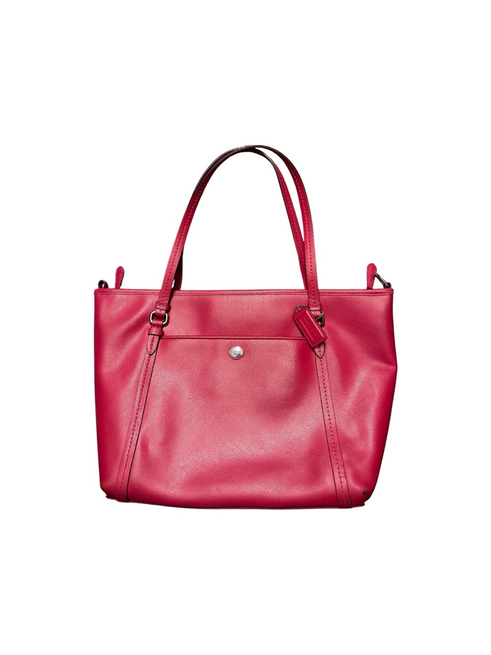 Coach Pink Leather Tote Bag
